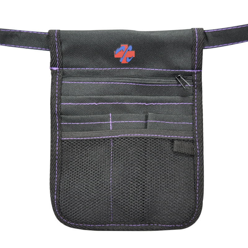 Nursing Pouch with purple stitching