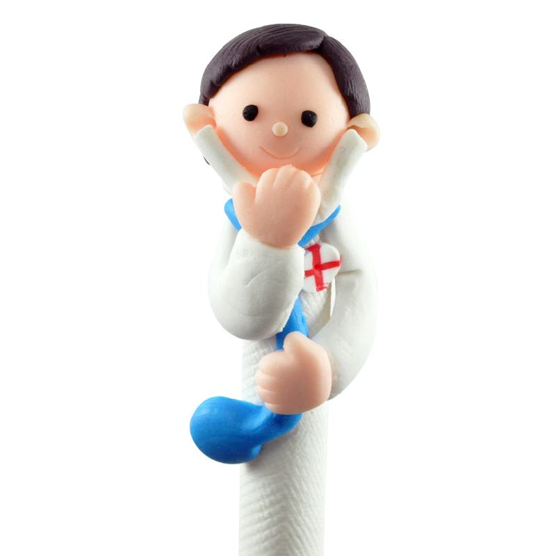 Sam – Nurse style soft pottery clay ballpoint pen for nurses, schools and office supplies