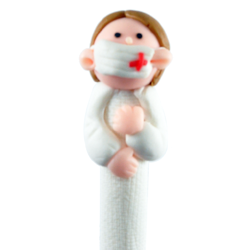Grace – Nurse style soft pottery clay ballpoint pen for nurses, schools and office supplies