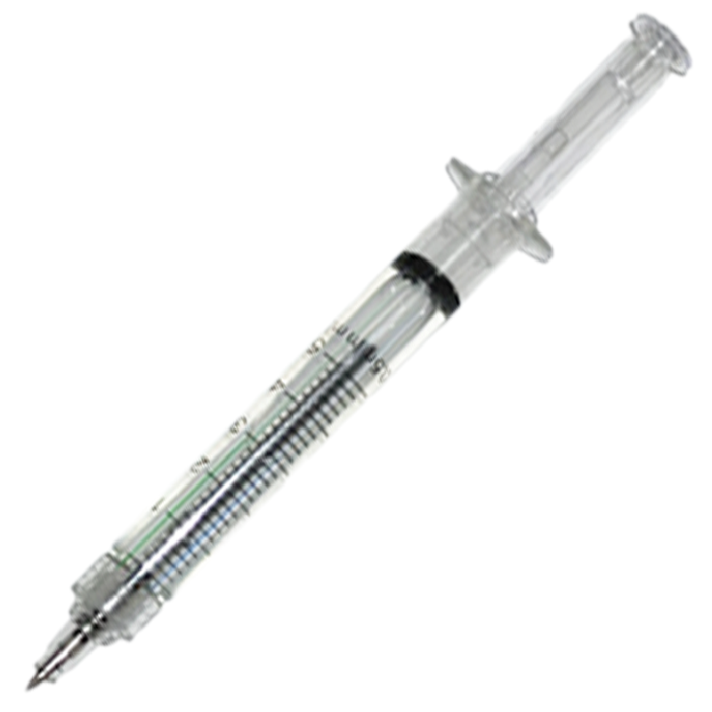 Clear Syringe Ballpoint Pen