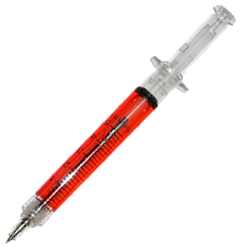 Red Syringe Ballpoint Pen