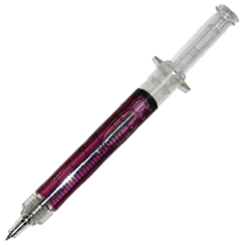 Purple Syringe Ballpoint Pen