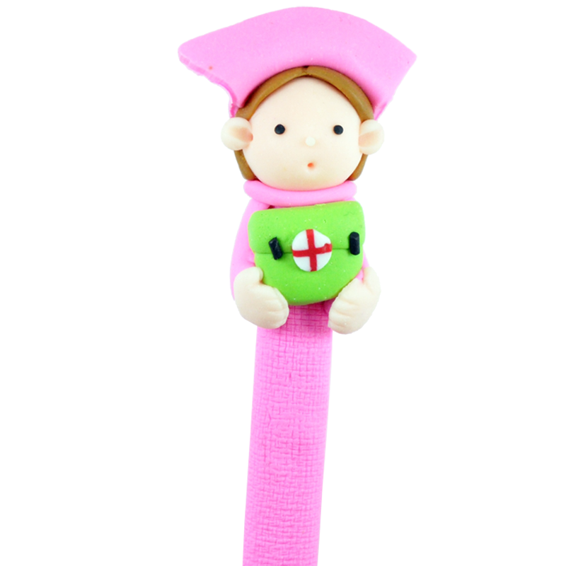 Tina – Nurse style soft pottery clay ballpoint pen for nurses, schools and office supplies