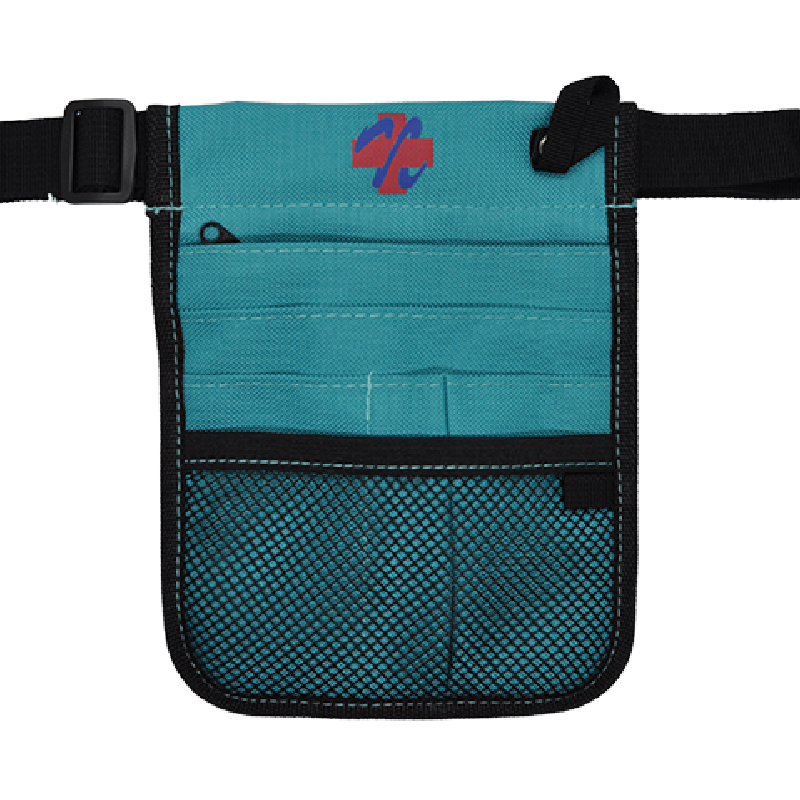 Nursing Pouch with Green Stitching