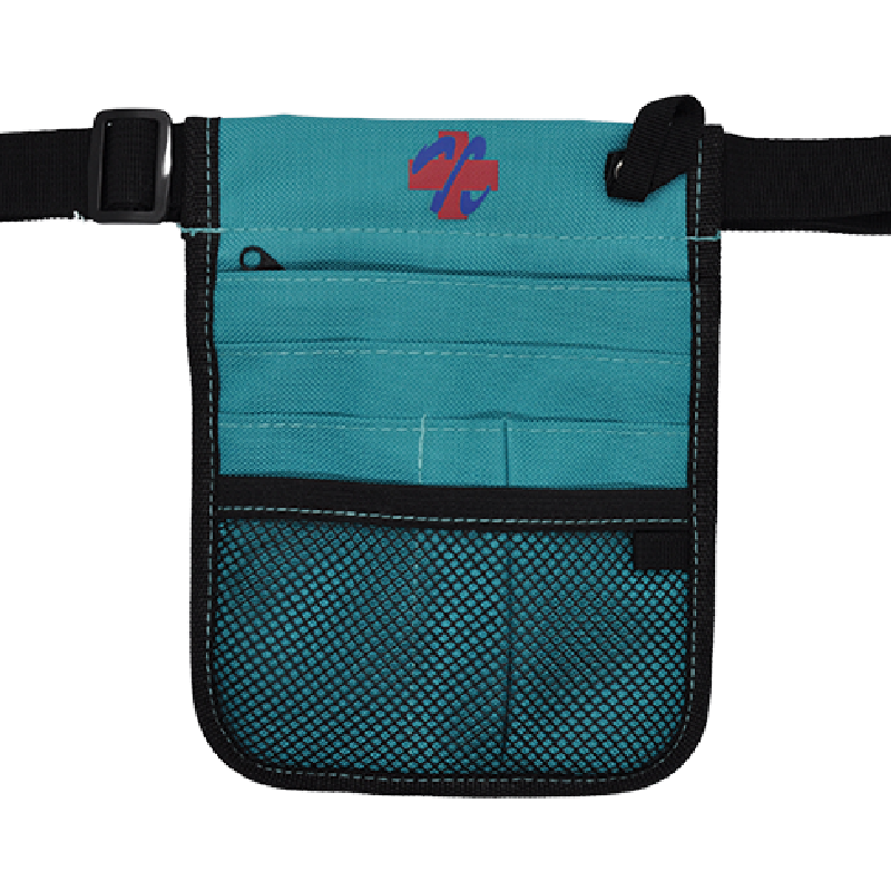 Nursing Pouch with Green Stitching